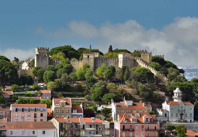 Castelo de Sao Jorge alfama Burg Lissabon