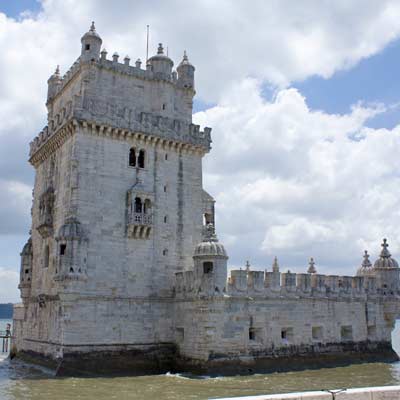 Torre de Belem Tejo-Mündung.