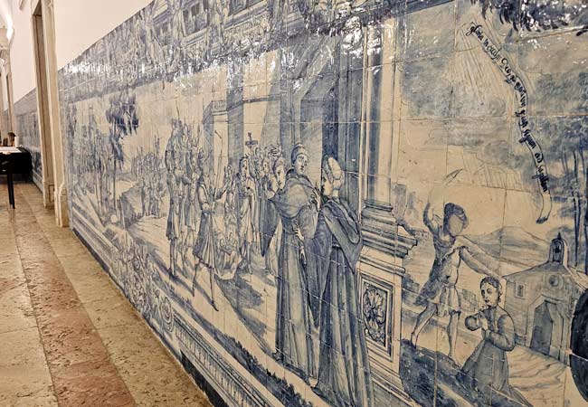 Azulejos-Fliesenmalereien im Kapitelsaal Convento da Graça