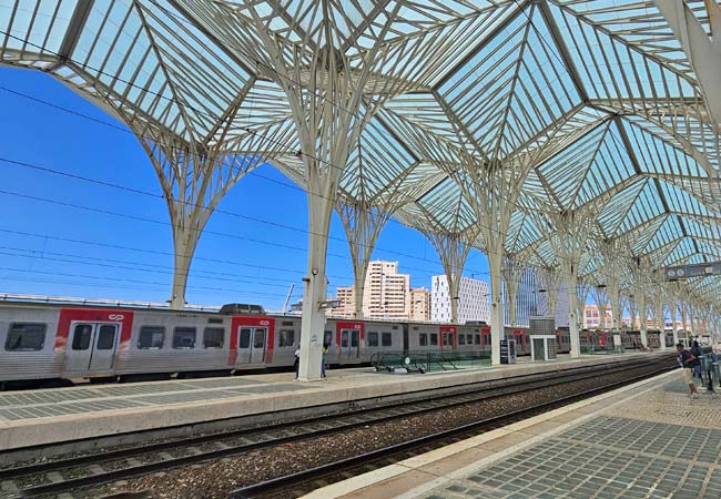 Les arcs de toit d'inspiration gothique de la gare principale