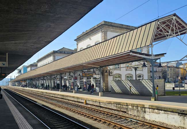 La estación de tren Campanhã. 