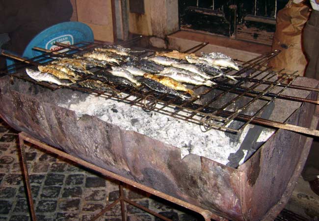 grilled sardines Lisbon