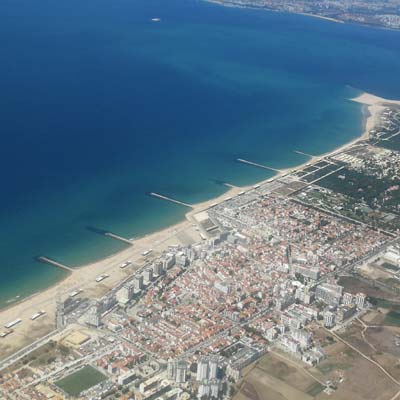 Costa da Caparica  flight airview