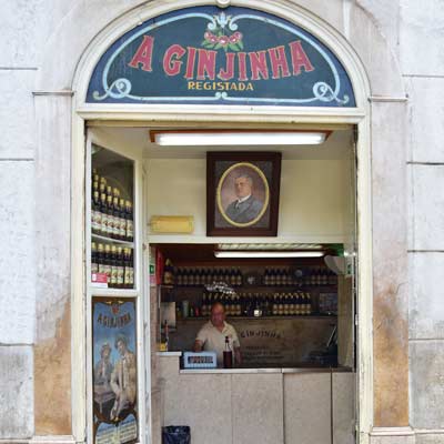 The Ginjinha bar in Baixa