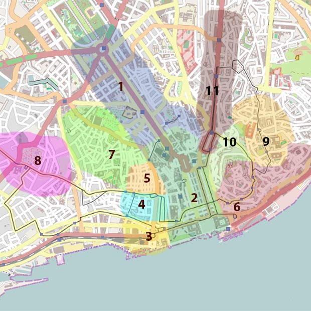 Lisbon Where To Stay Map 