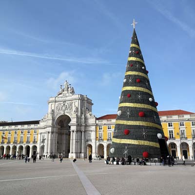 Lissabon Weihnachtsbaum