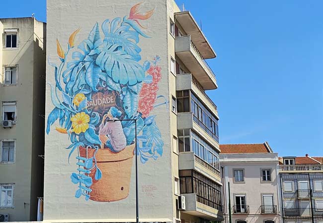 Saudade murales Lisbona