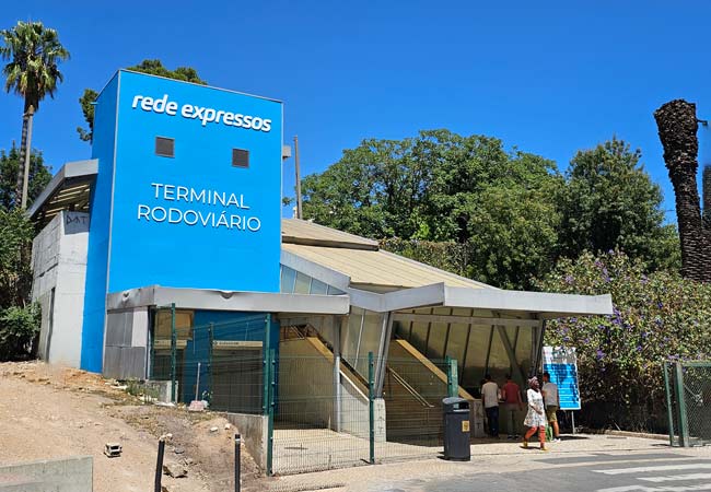 la estación de autobuses de Sete Rios