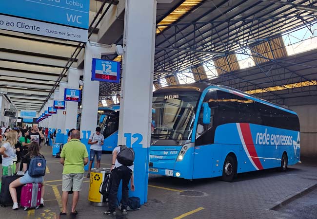 la estación de autobuses de Sete Rios