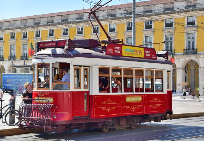 historic tram Yellow Bus tours Lisbon