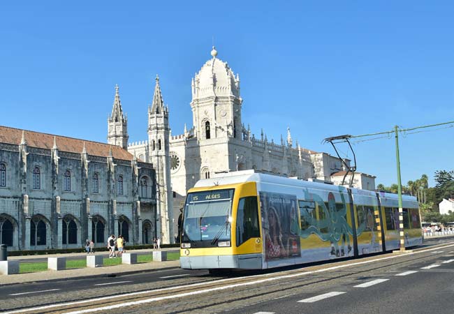 e15 tram Lisbona