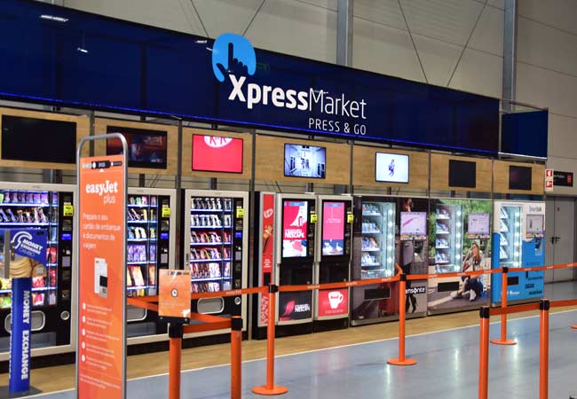 vending machines Lisbon airport