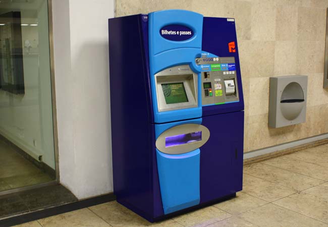 Las máquinas de billetes lisboa metro
