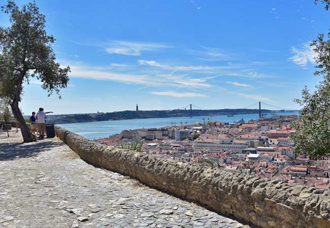 Miradouro do Castelo de São Jorge Lizbona
