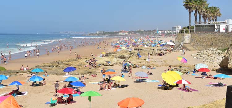 Wspaniała plaża Praia Carcavelos