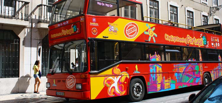 City Sightseeing tour bus Lisbon