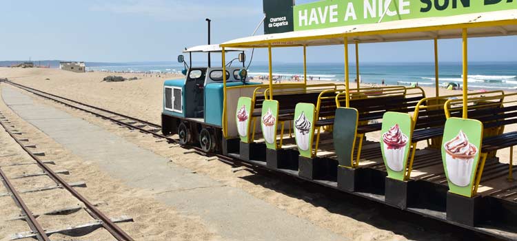 Costa de Caparica mini train